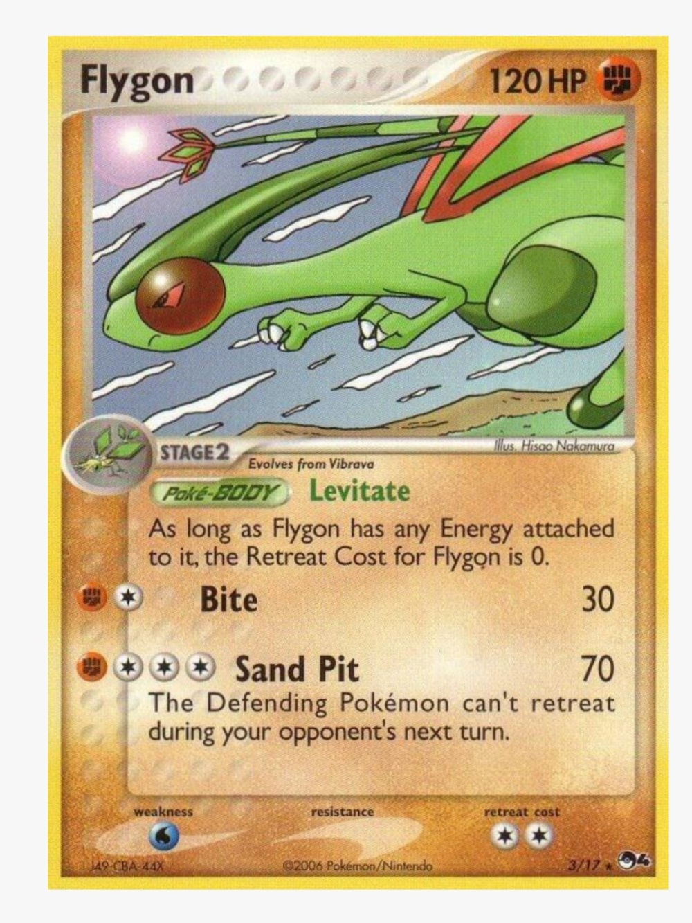 Flygon POP Series 4 Pokemon Trading Card